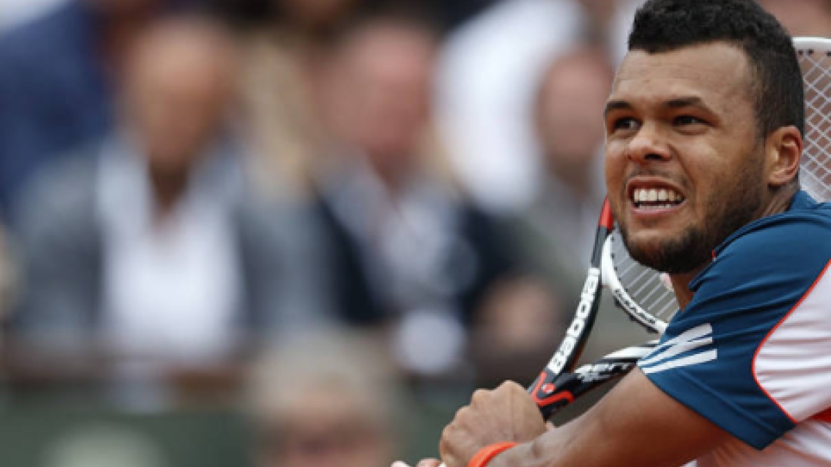 Jo-Wilfried Tsonga, en Roland Garros 2012. Fuente: Getty