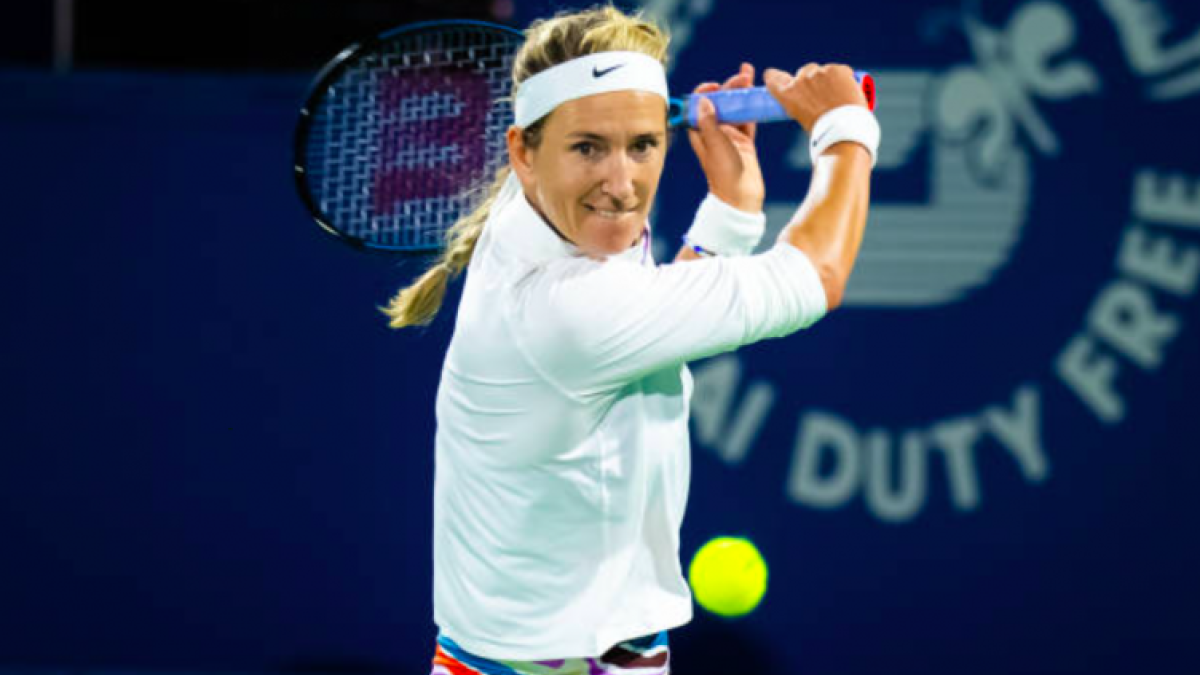 Victoria Azarenka en el WTA 1000 Dubai 2023. Foto: Getty
