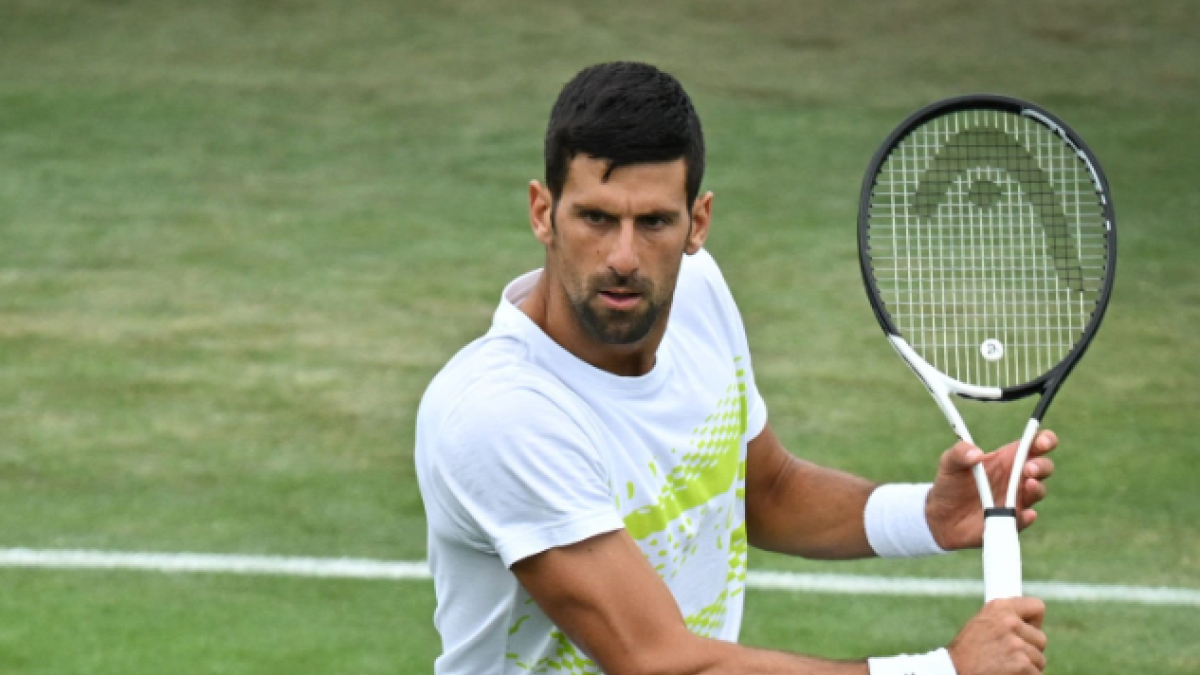 Novak Djokovic en Wimbledon 2023. Foto: Getty