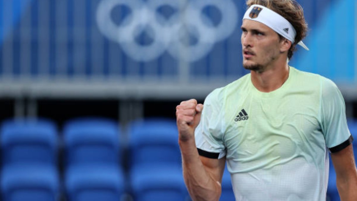 Alexander Zverev, medalla de oro en Tokio. Fuente: Getty