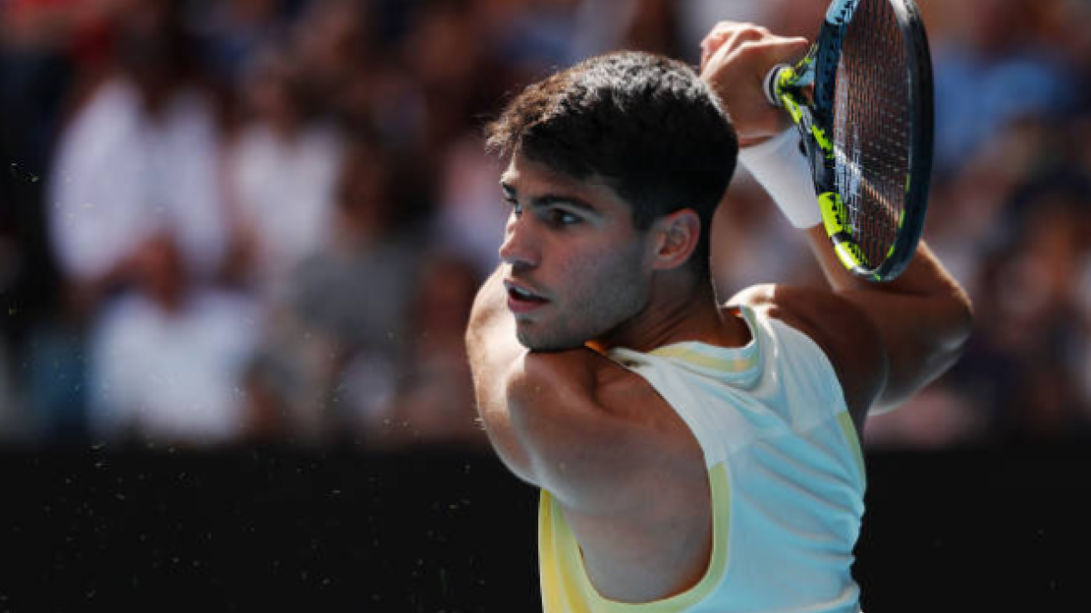 Alcaraz: "Los récords que realmente quiero batir son los de Djokovic". Foto: Getty
