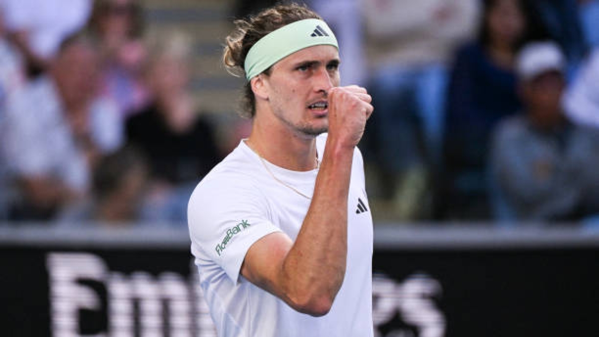 Alexander Zverev celebra un punto en su partido ante Norrie. Foto: Getty