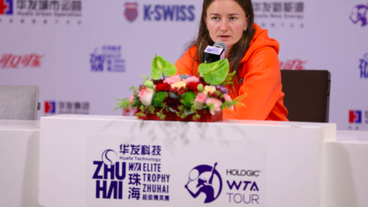 Barbora Krejcikova en Zhuhai. Fuente: Getty