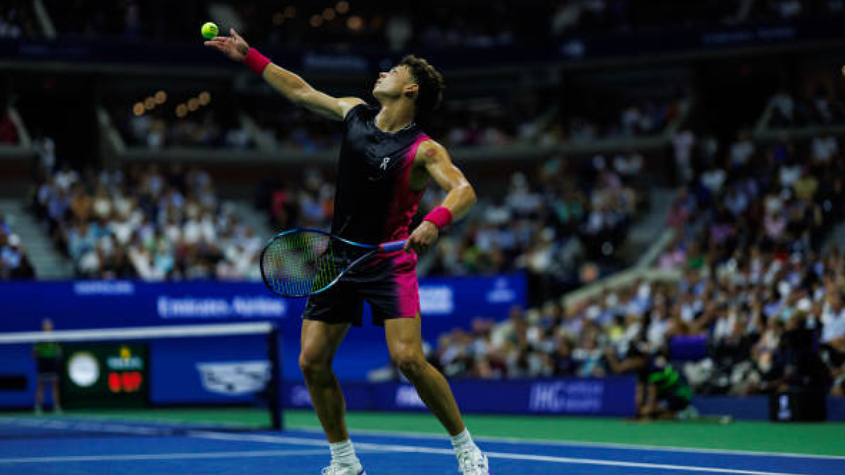 Ben Shelton en el US Open 2023. Foto: getty