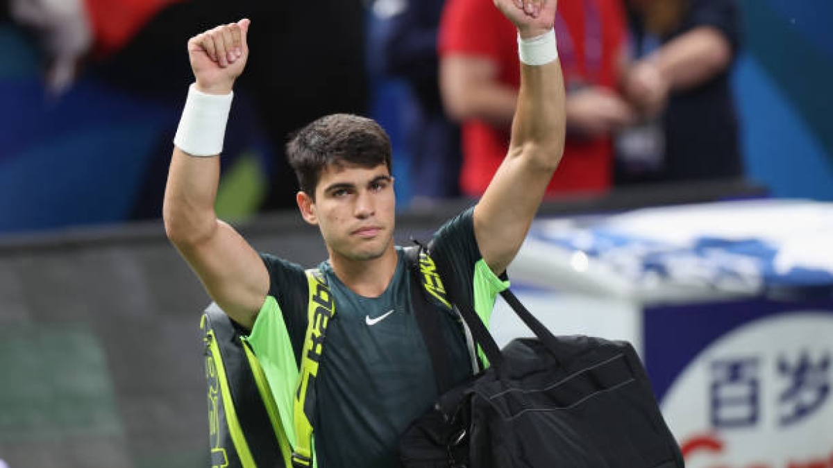 Carlos Alcaraz valora derrota en ATP Shanghái 2023. Foto: gettyimages