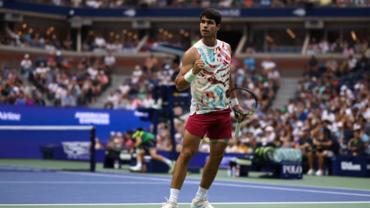 Carlos Alcaraz gana a Matteo Arnaldi en US Open 2023. Foto: gettyimages