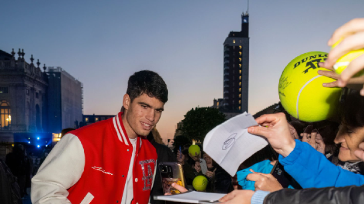 Carlos Alcaraz en las ATP Finals 2023. Foto: Getty