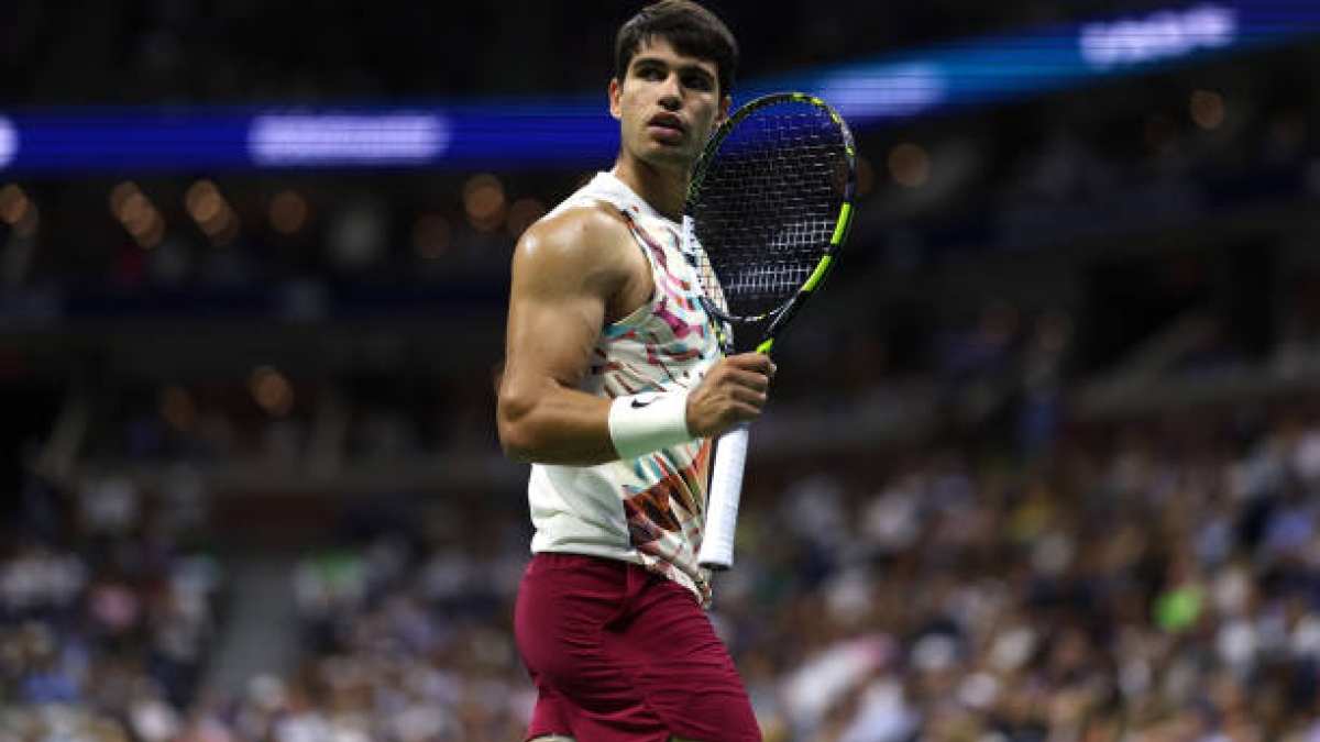 Carlos Alcaraz, ver tenis en US Open 2023. Foto. gettyimages