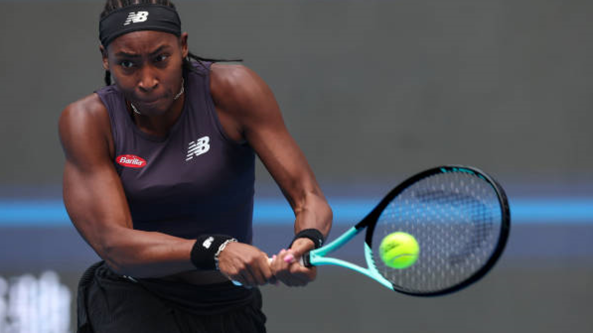 Coco Gauff en el China Open 2023. Foto: getty