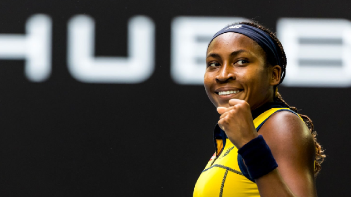 Coco Gauff en el Open de Australia 2024. Foto: Getty