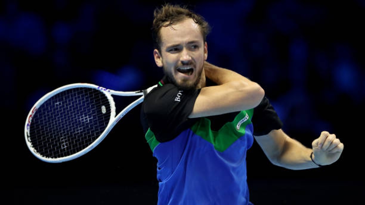 Daniil Medvedev habla tras ganar a Rublev en ATP Finals 2023. Foto: gettyimages