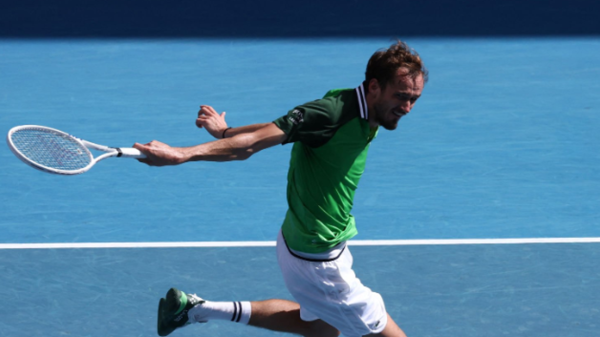 Daniil Medvedev en el Open de Australia 2024. Foto: Getty