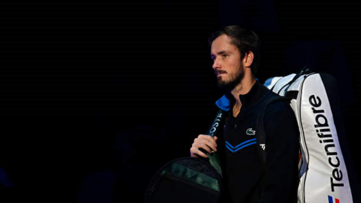 Daniil Medvedev en el ATP Rolex París Masters 2023. Foto: getty