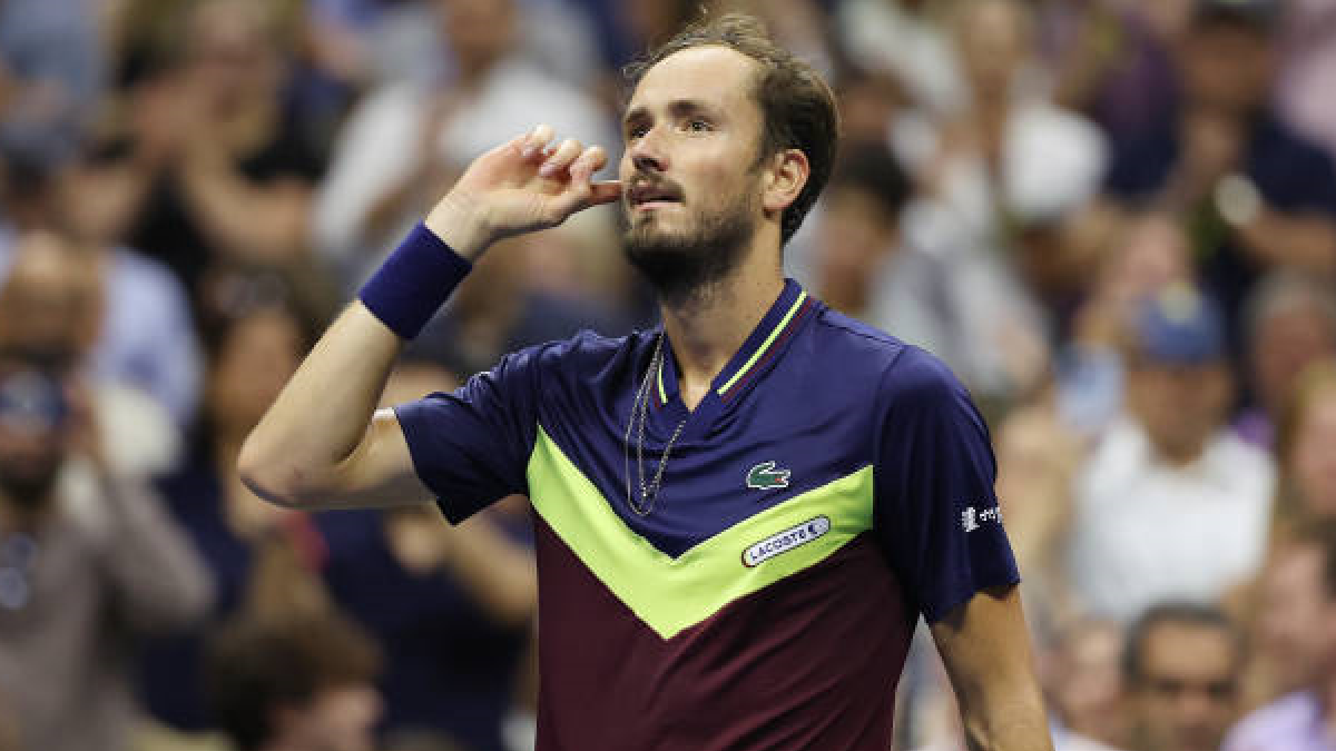Daniil Medvedev en el US Open 2023. Foto: getty