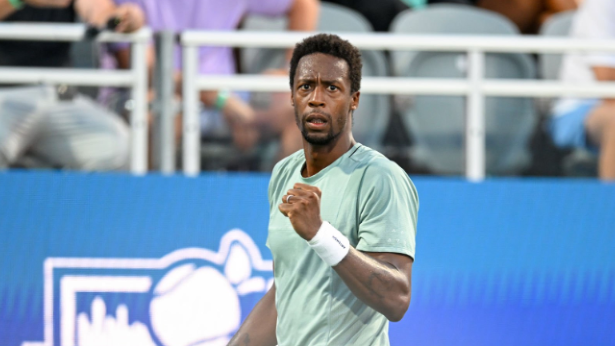 Gael Monfils en el ATP Washington 2023. Foto: Getty