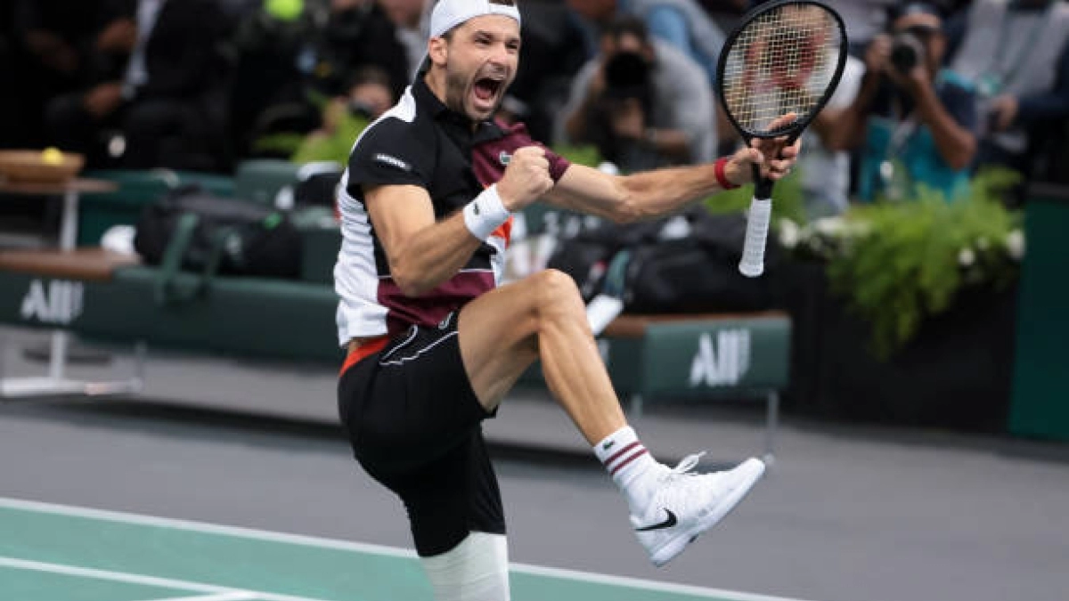 Grigor Dimitrov, declaraciones finalista en ATP París 2023. Foto: gettyimages
