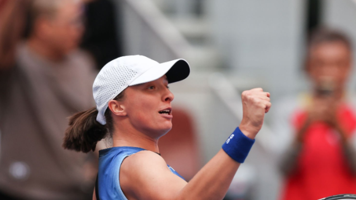 Iga Swiatek en el WTA Pekín 2023. Foto: Getty