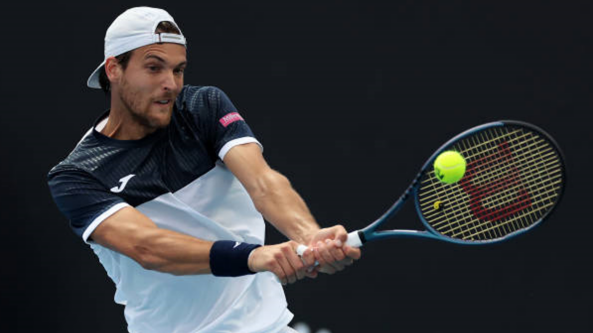 Joao Sousa en el Open de Australia 2023. Foto: getty