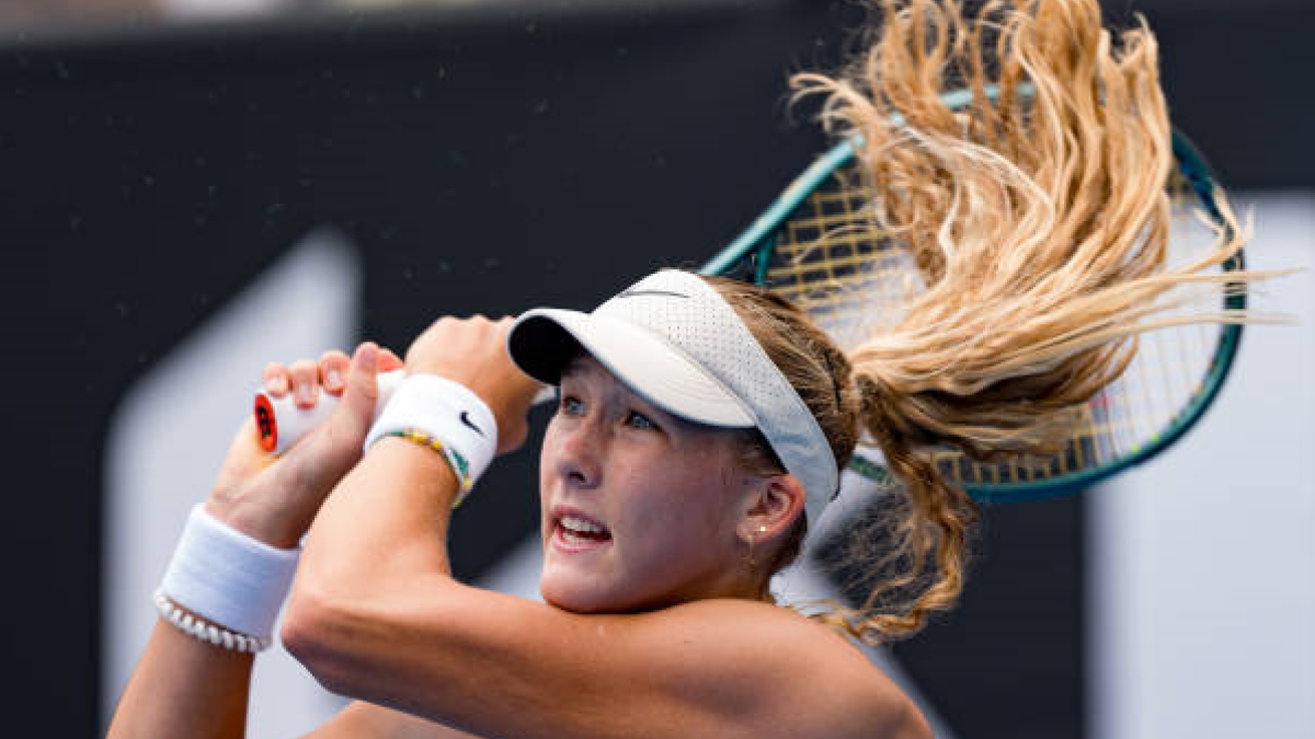 Mirra Andreeva en el Open de Australia 2024. Foto: getty