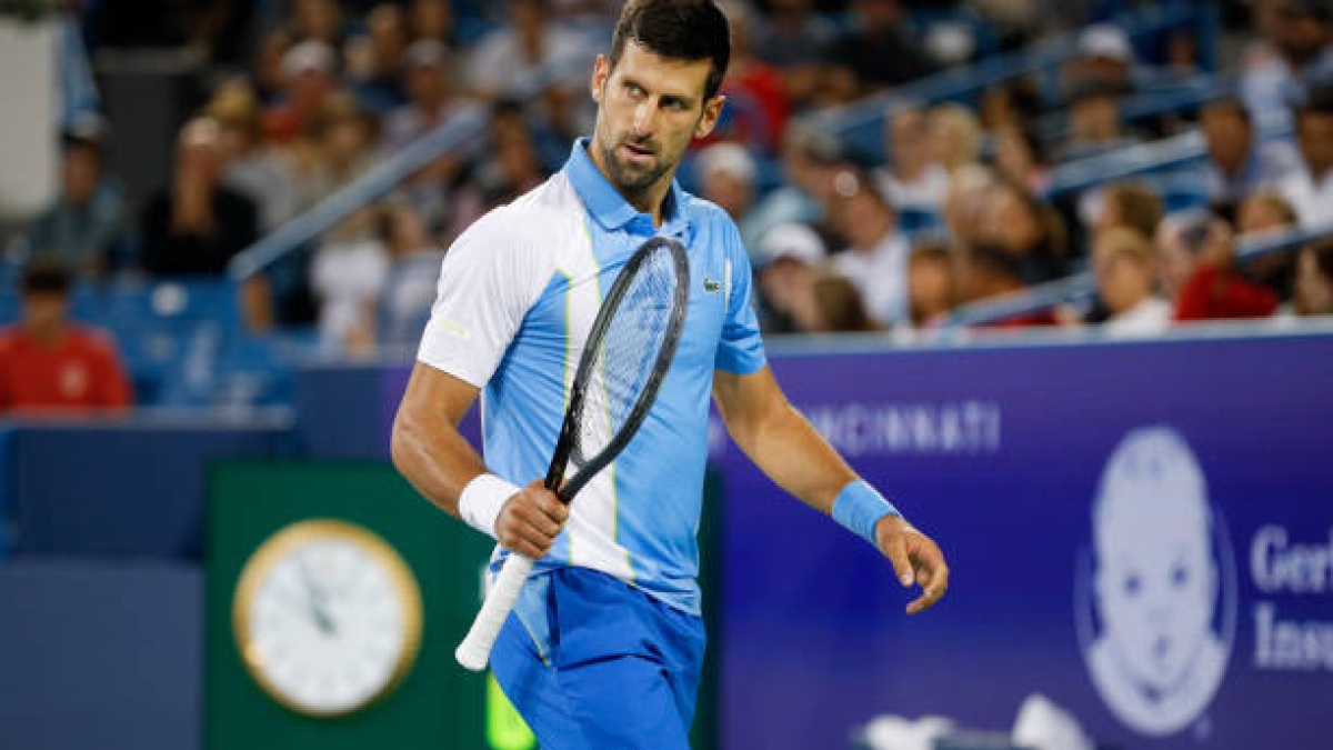 Novak Djokovic gana a Zverev en ATP Cincinnati 2023. Foto: gettyimages
