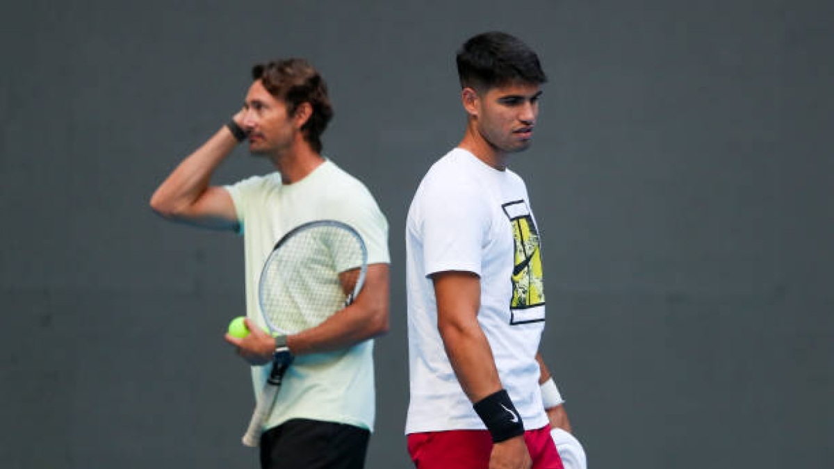 Detalles de pretemporada de Carlos Alcaraz. Foto: gettyimages