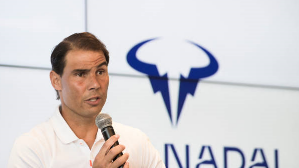 Rafael Nadal en la Rafa Nadal Academy 2023. Foto: getty