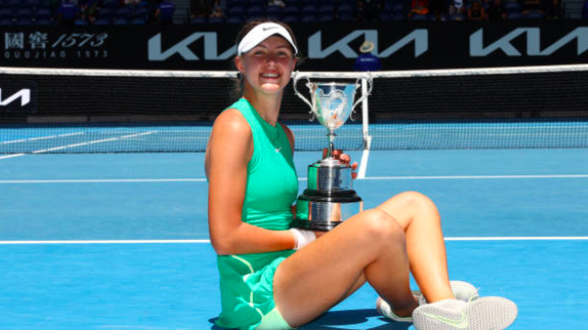 Renata Jamrichova, campeona del Open de Australia Junior 2024. Fuente: Getty