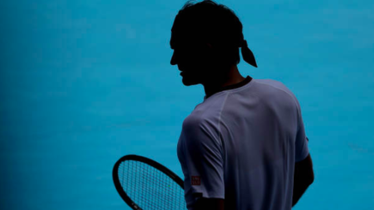 Roger Federer durante un Open de Australia. Fuente: Getty