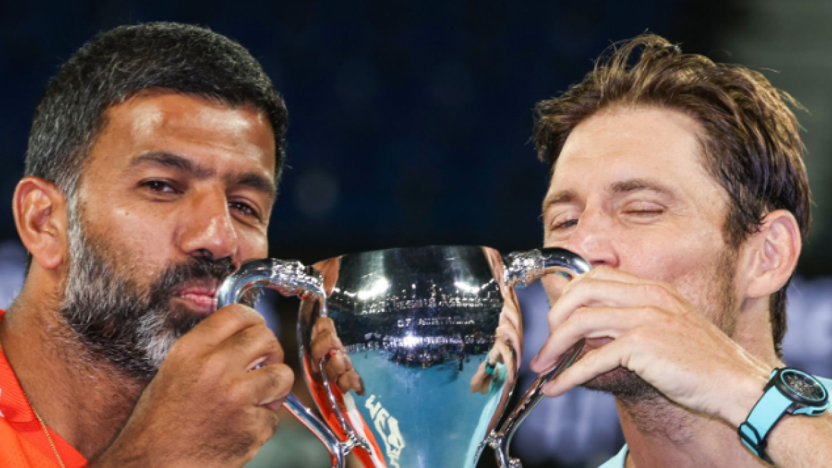 Rohan Bopanna y Matthew Ebden, campeones del Open de Australia 2024. Foto: Getty