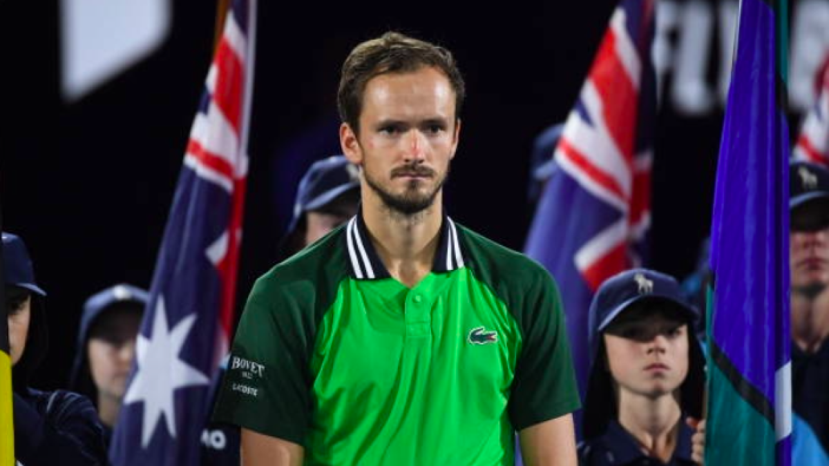 Daniil Medvedev, subcampeón en Australia. Fuente: Getty