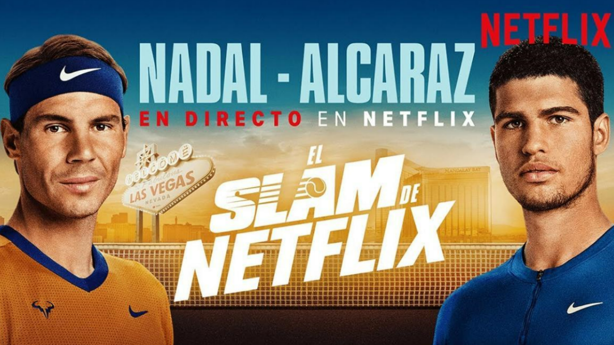 Horario y donde ver hoy en tv y online el partido de exhibición de Netflix entre Carlos Alcaraz y Rafa Nadal