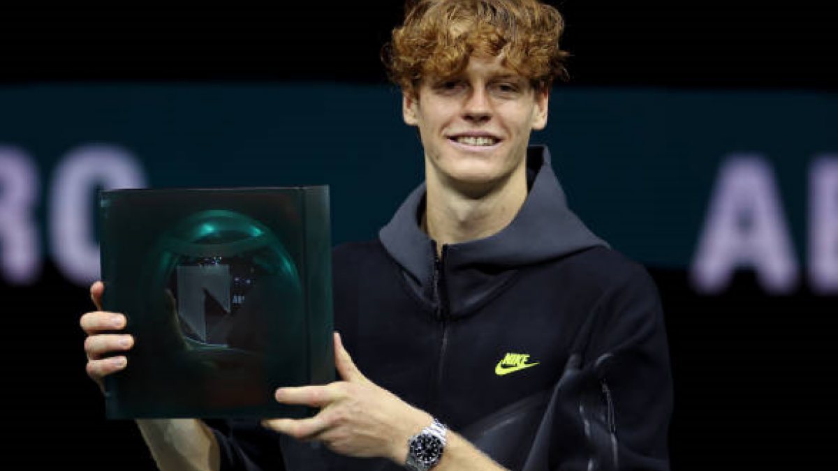 Jannik Sinner en el ATP de Rotterdam 2024. Foto: getty
