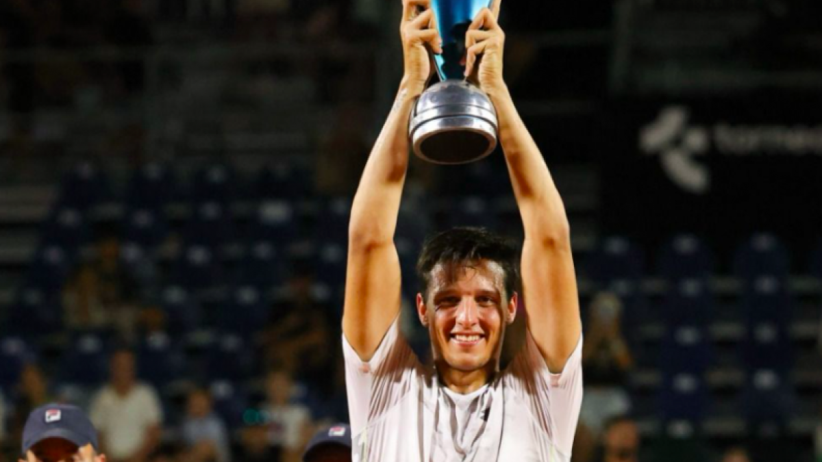 Luciano Darderi, campeón en Córdoba. Fuente: Getty