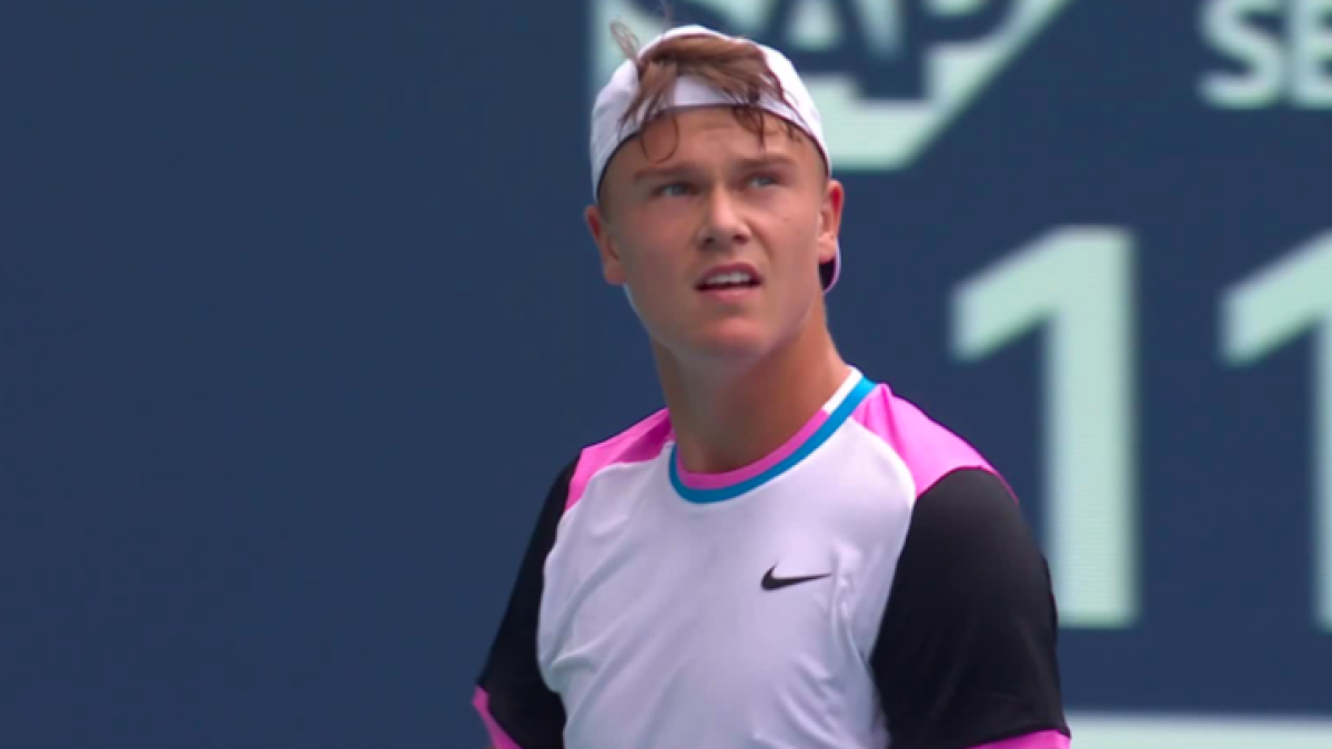 Holger Rune, eliminado en el Miami Open. Fuente: Getty