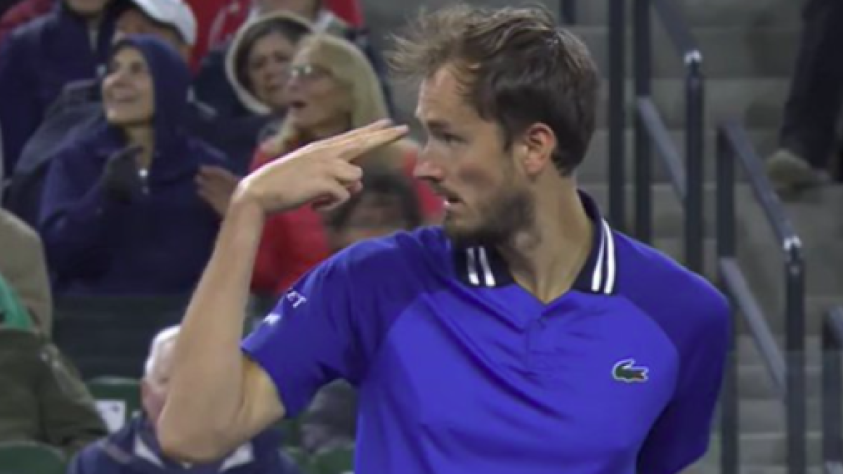 Daniil Medvedev le deja un recado a Holger Rune. Fuente. Tennis TV
