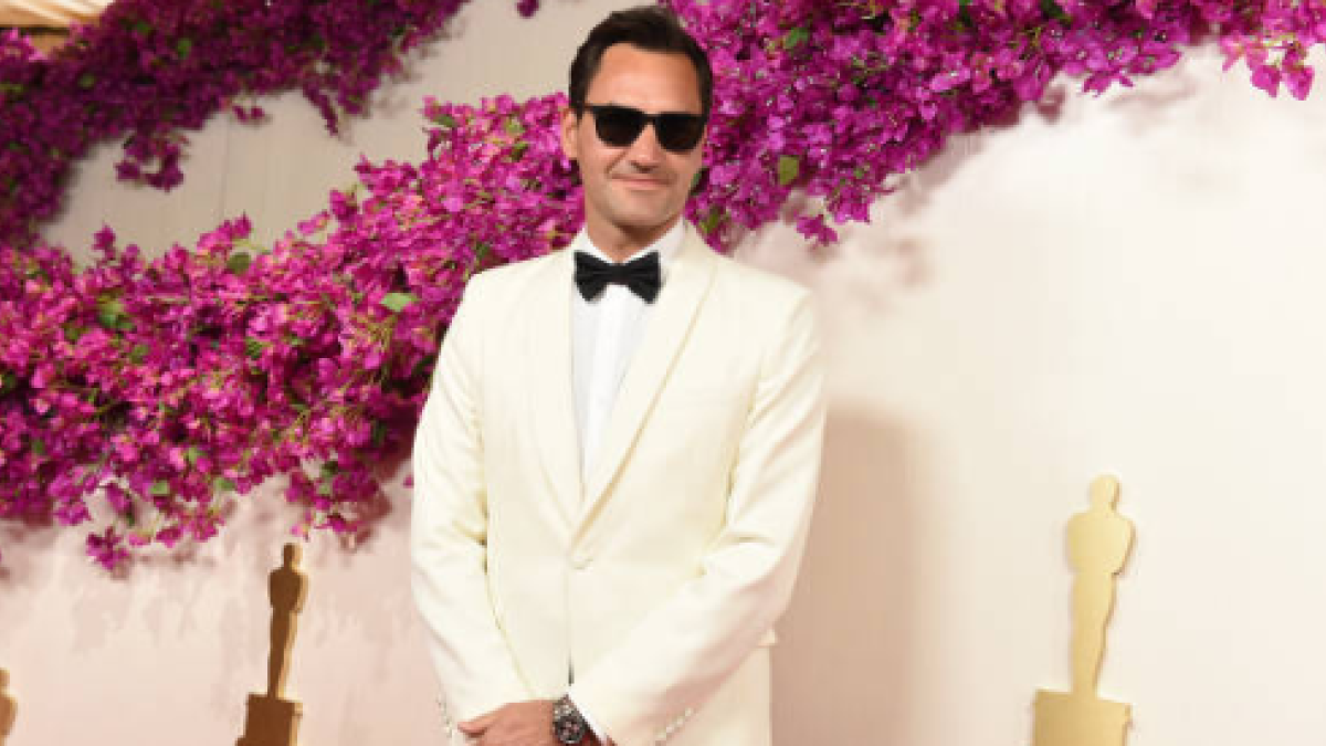 Roger Federer, invitado de lujo en la gala de los Oscars. Foto: Gettyimages