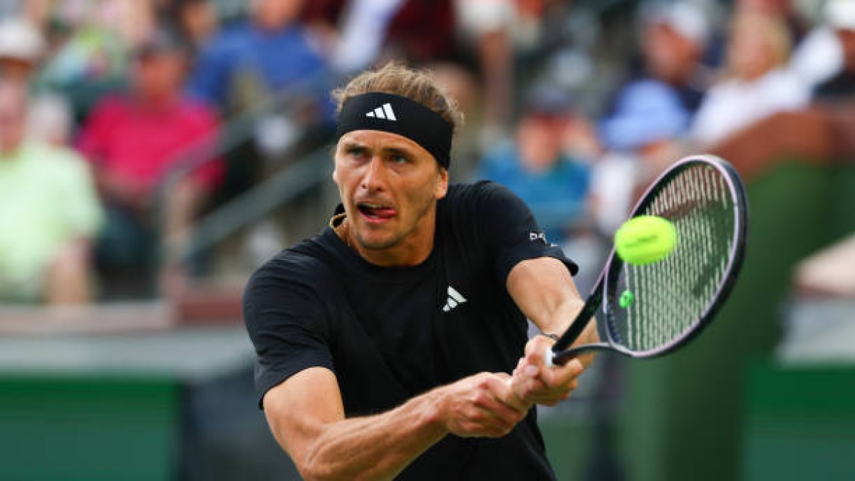Alexander Zverev, amenaza Alcaraz en Indian Wells 2024. Foto: gettyimages