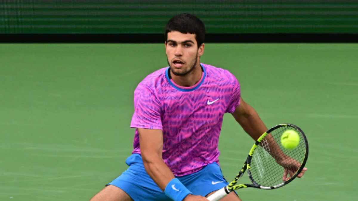 Carlos Alcaraz en Indian Wells 2024. Foto: Getty
