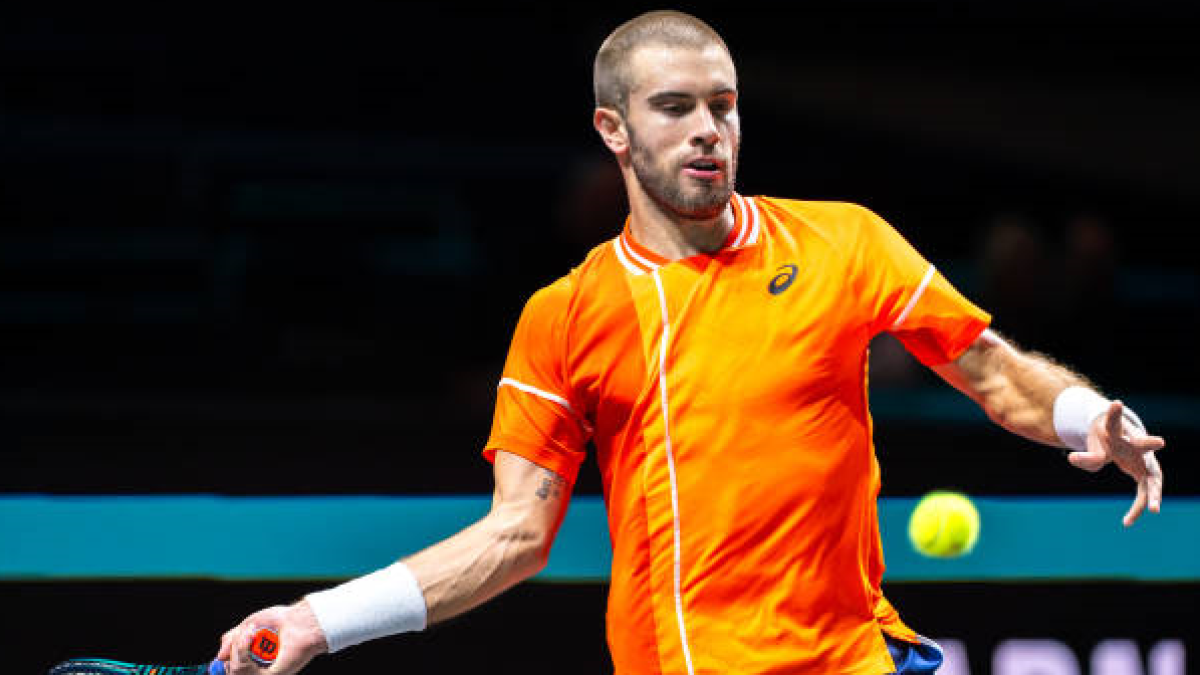 Borna Coric en Rotterdam 2024. Foto: getty