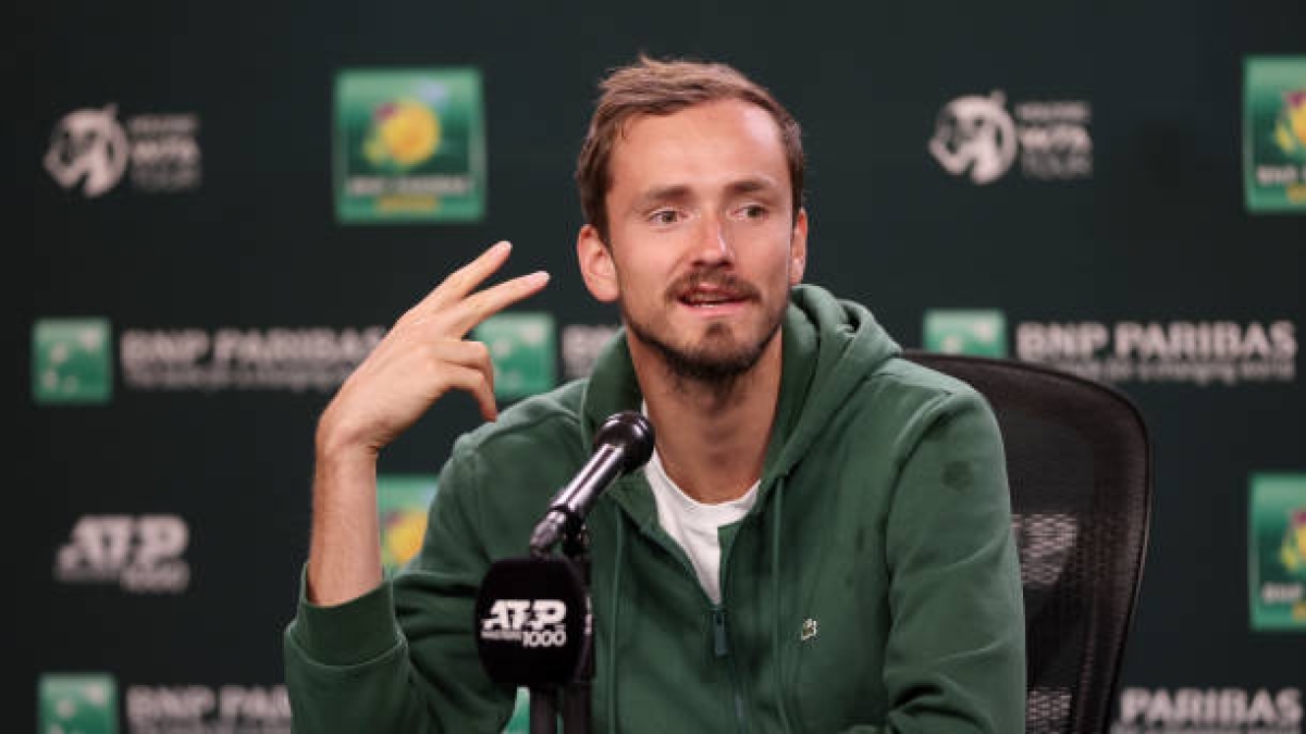 Daniil Medvedev, en Indian Wells 2024. Foto: gettyimages
