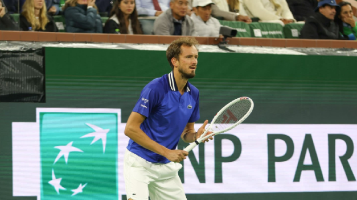 Daniil Medvedev en Indian Wells 2024. Foto: Getty