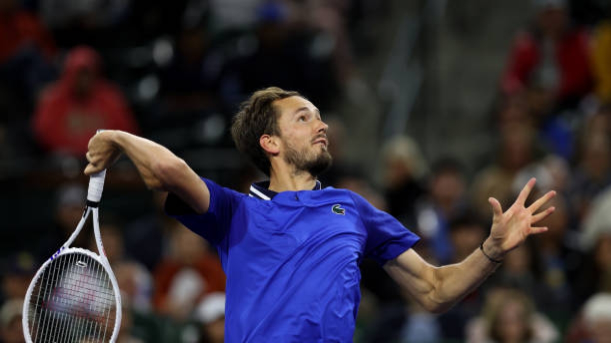 Daniil Medvedev gana a Korda en Indian Wells 2024. Foto: gettyimages
