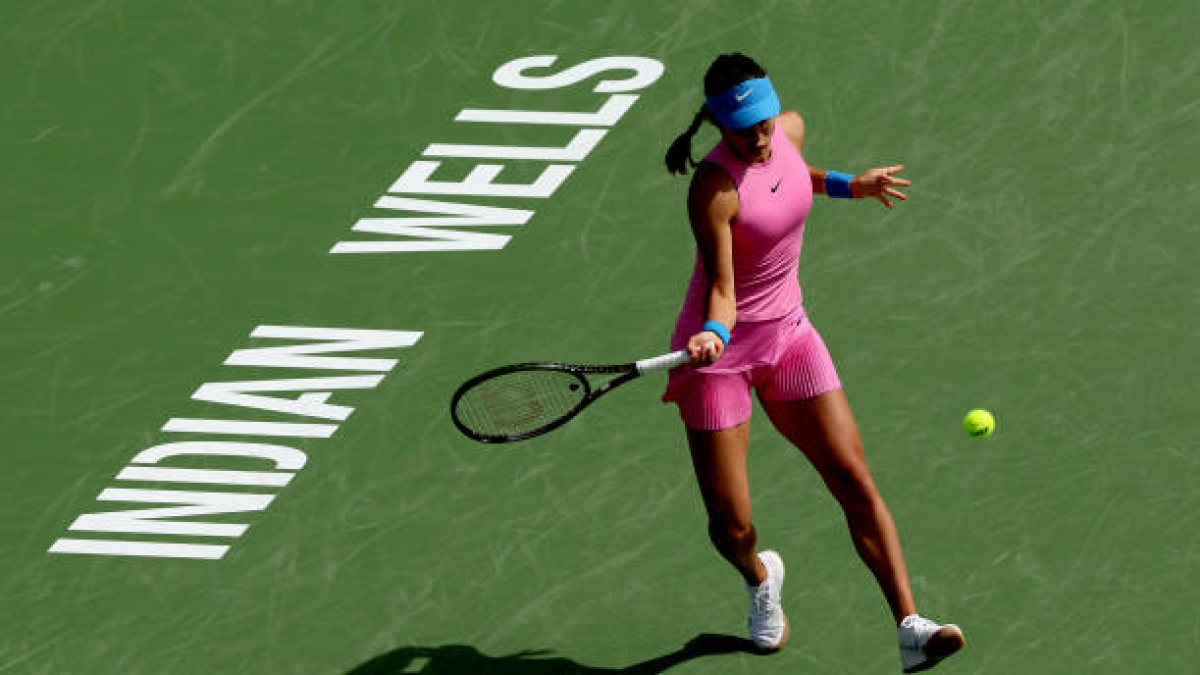 Emma Raducanu en Indian Wells 2024. Foto: gettyimages