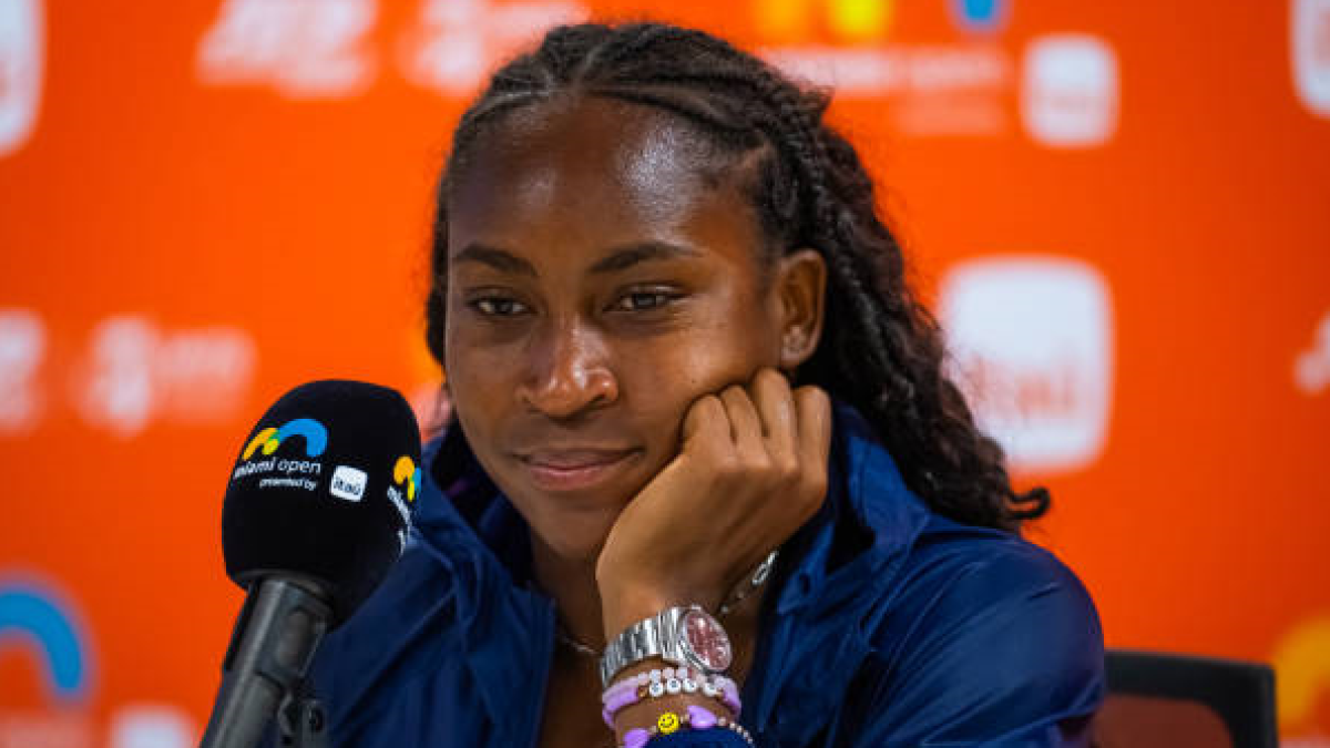Coco Gauff en el Miami Open 2024. Foto: getty