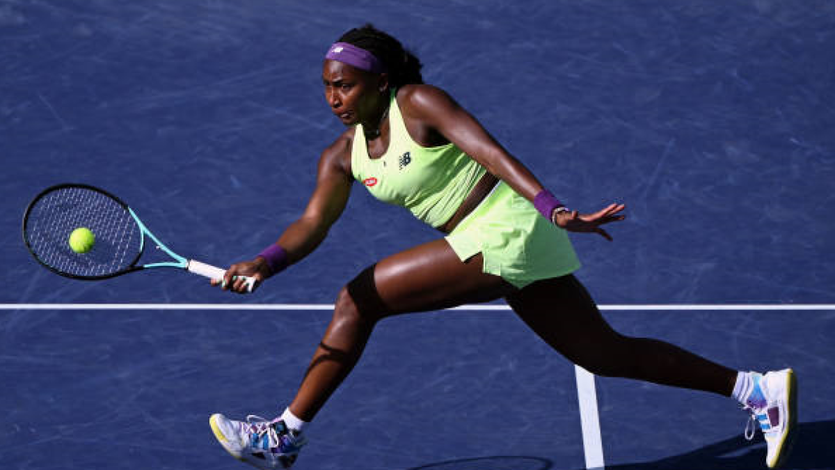 Coco Gauff en Indian Wells 2024. Foto: getty