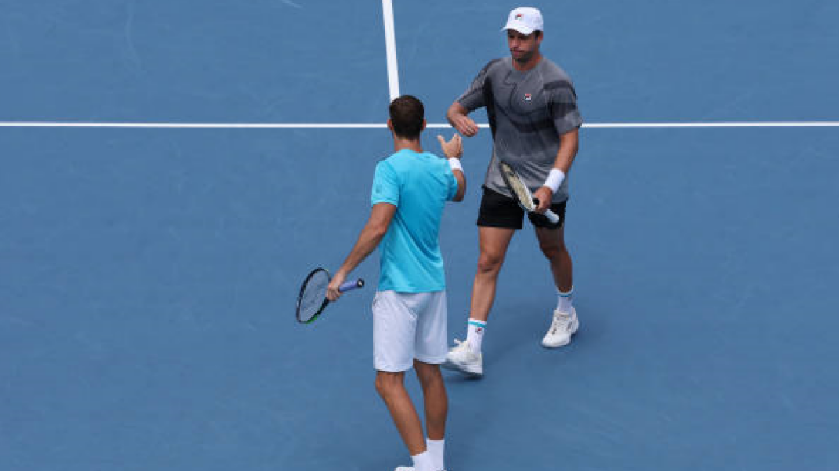 Marcel Granollers y Horacio Zeballos en el Miami Open 2024. Foto: getty