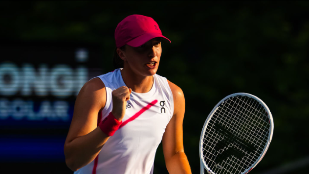 Iga Swiatek en el Miami Open 2024. Foto: Getty