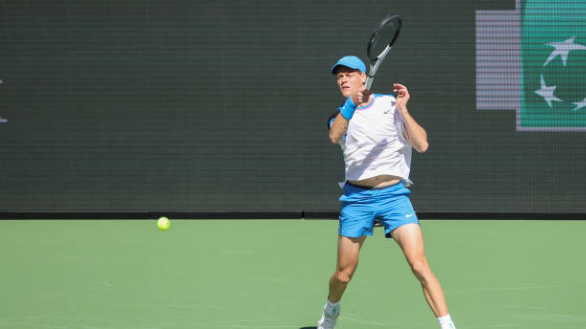 Sinner, reflexión en Indian Wells 2024. Foto: gettyimages