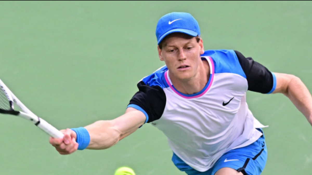 Jannik Sinner, derrotado por Carlos Alcaraz en Indian Wells 2024. Foto: Getty