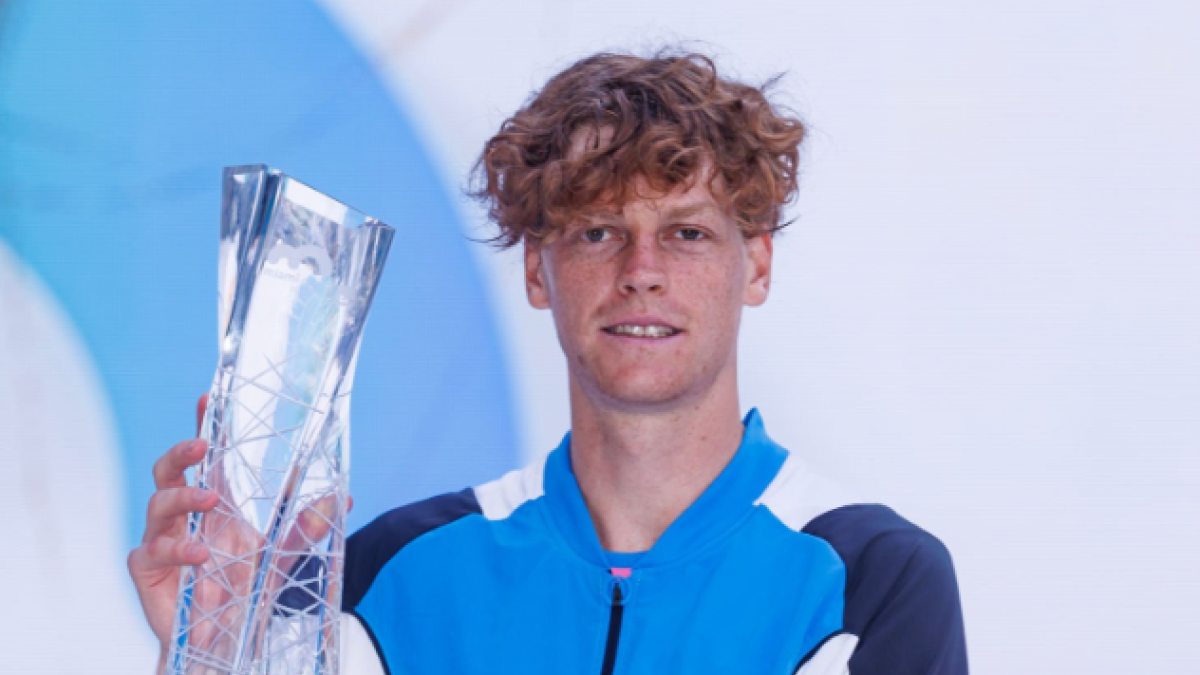 Jannik Sinner, campeón del Miami Open 2024. Foto: Getty